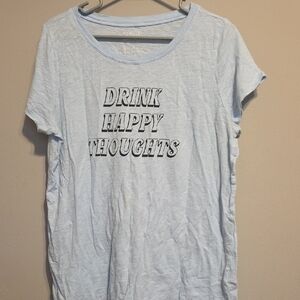 Torrid Sky Blue Slogan Tee
